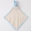 Blue rabbit drool bib