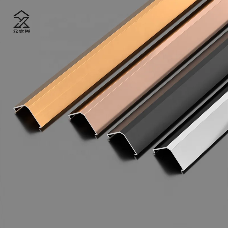 Wholesale Price Silver External Corner Ceramic L Angle Trim Tile Edg Aluminum Alloy Edge Trim profile