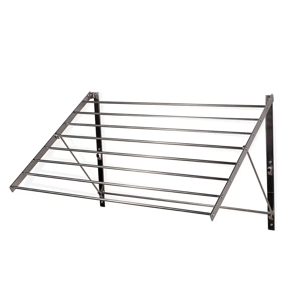 Drying Rack Stainless Steel Wall Mounted Adjustable Folding