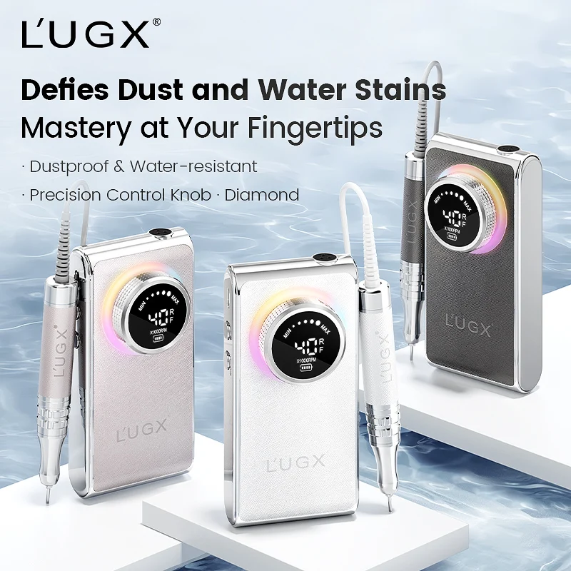 Professional 40000RPM Brushless Nail Drill Waterproof 10 Hours Battery Life Ultra Quiet Portable Manicure Machine