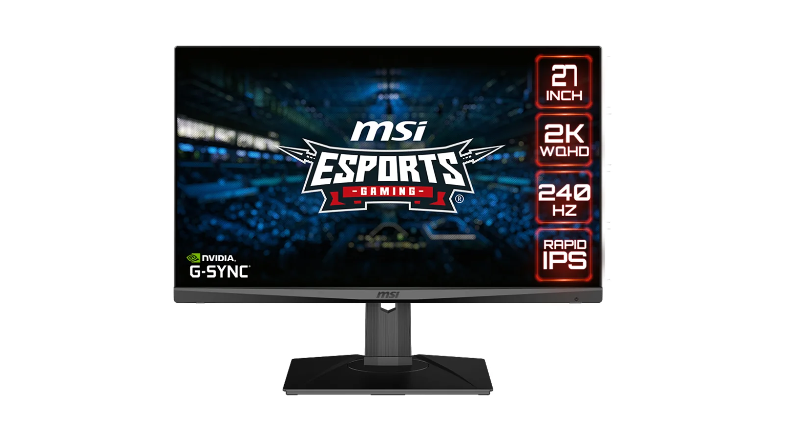 MSI Optix MAG274QRX 27 Inch Monitor - 2K 240hz Gaming Display