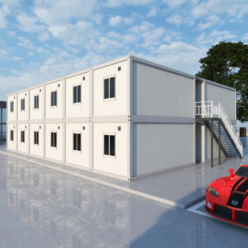 Κατοικία υψηλής ποιότητας και πολυτελείας από container, προκατασκευασμένη με σχέδιο επίπεδης συσκευασίας, με πλάκες σαντουιτσοπλάκα, σύγχρονη, ανθεκτική σε σεισμό/άνεμο/φωτιά, για χρήση ως ξενοδοχείο