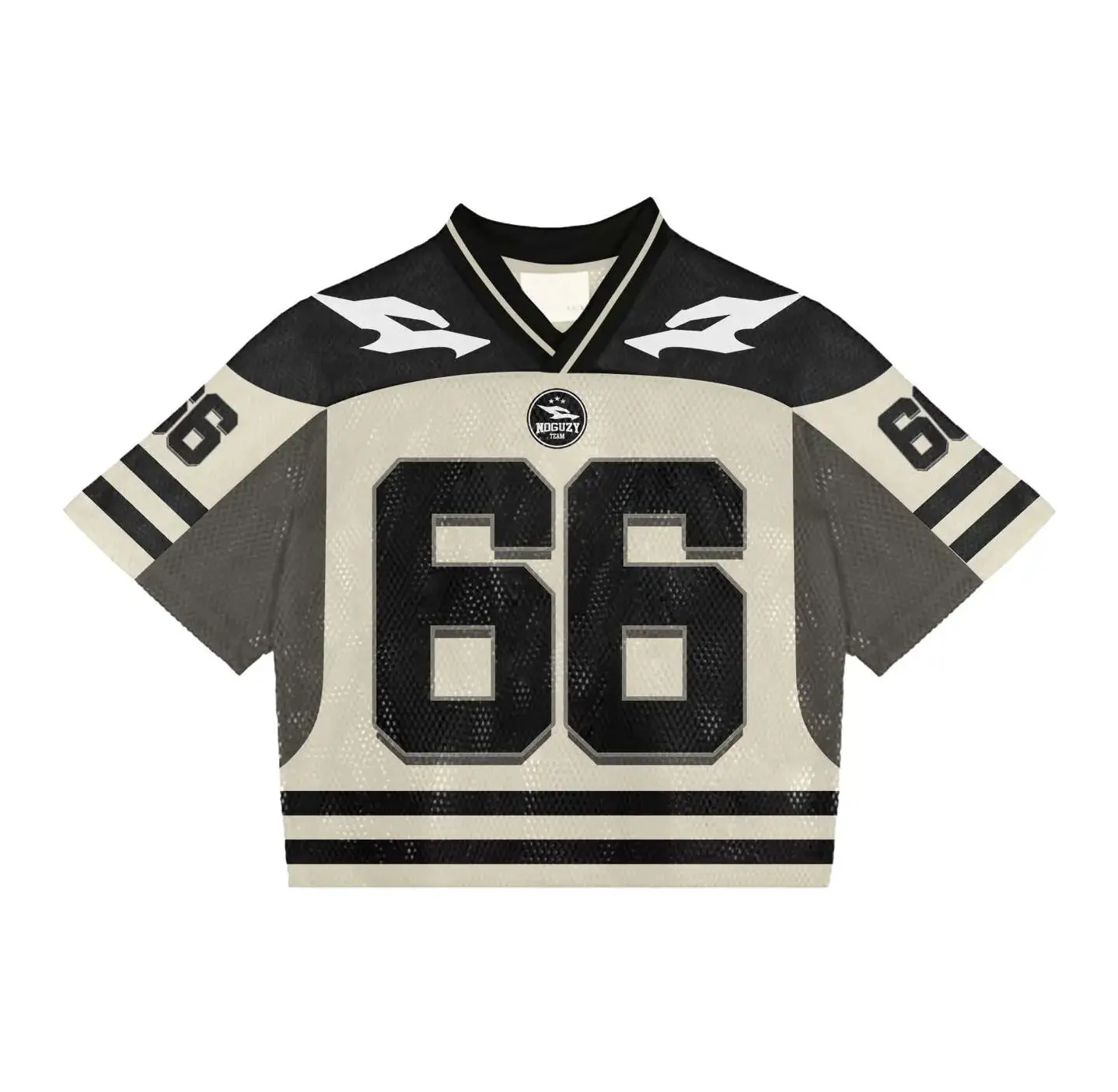Custom Streetwear Design Classic V Neck Screen Print Cropped Retro Mesh Foot Ball Baseball Soccer Football Jersey Shirts for Men gallery 9
