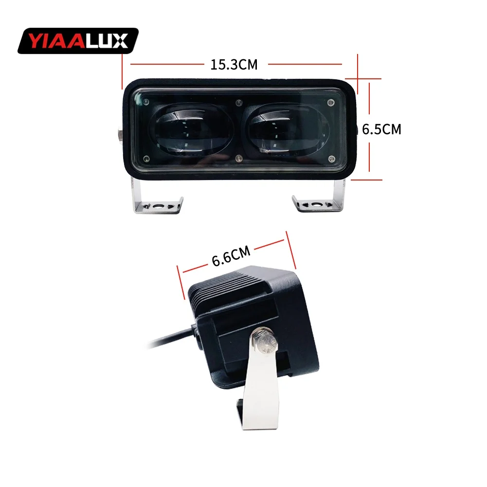 product high performance 50w forklift warning light blue  red 10 80v straight line new condition warehouse safety zone light-5