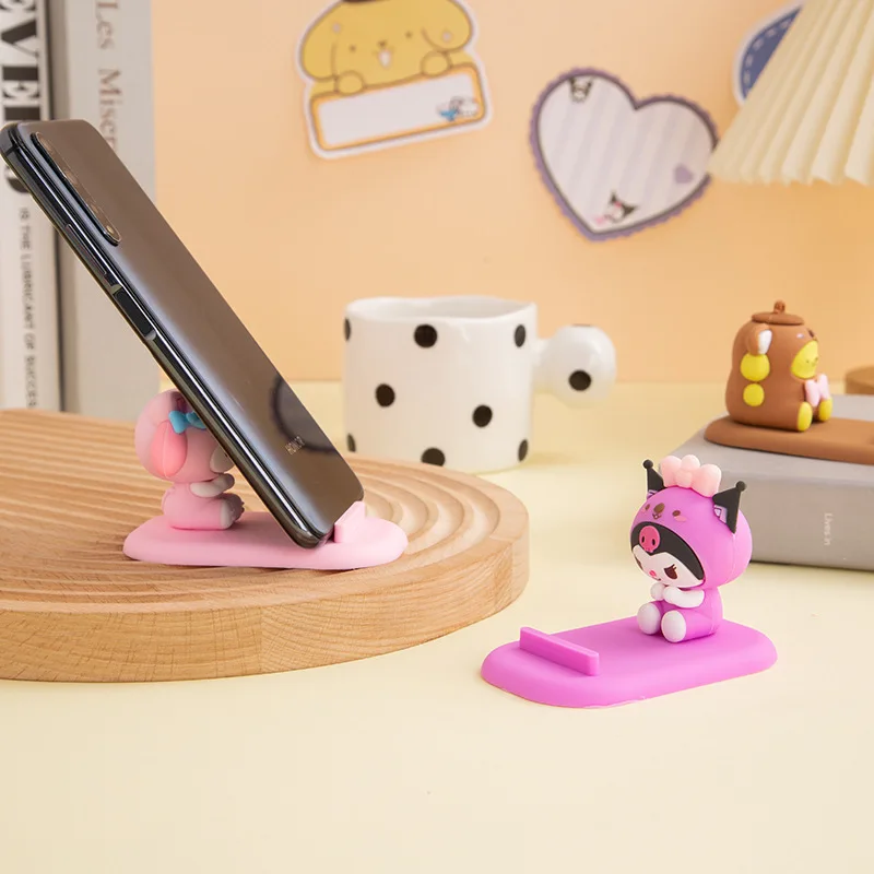 New Cartoon Anime Cute Dimensional Doll Lazy Desktop Mobile Phone Holder  Base Creative Gifts for Girlfriend