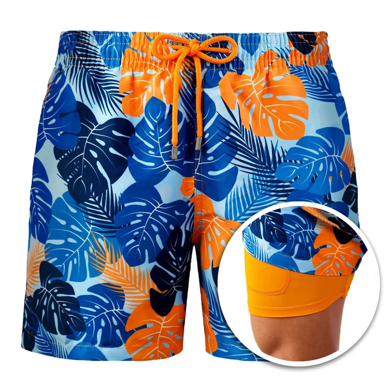Quick Dry Swim Shorts Lining Swimwear Bathing Suits Men Swim Trunks with Mesh31_voghion.com