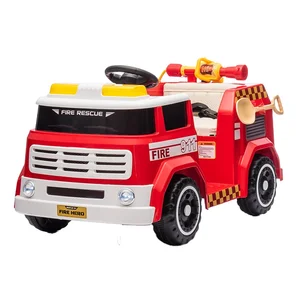 Kids Electric Fire Truck Ride on Car Car for Kids Toys Wholesale Intercom Remote Control Children