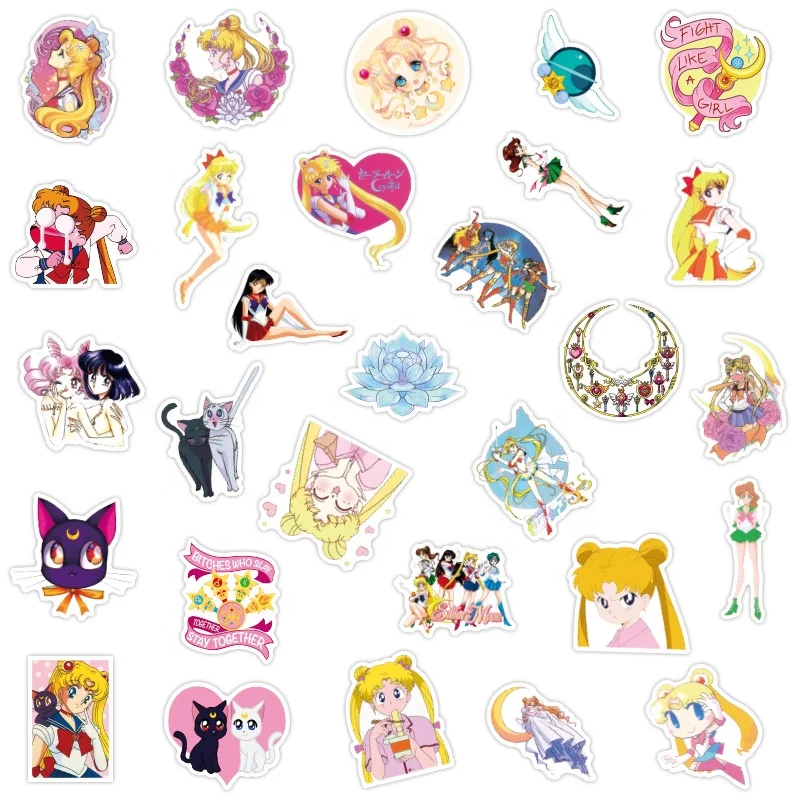 Sailor Moon Inspired Magical Cat Deco Sticker Sheets – Saltyboos