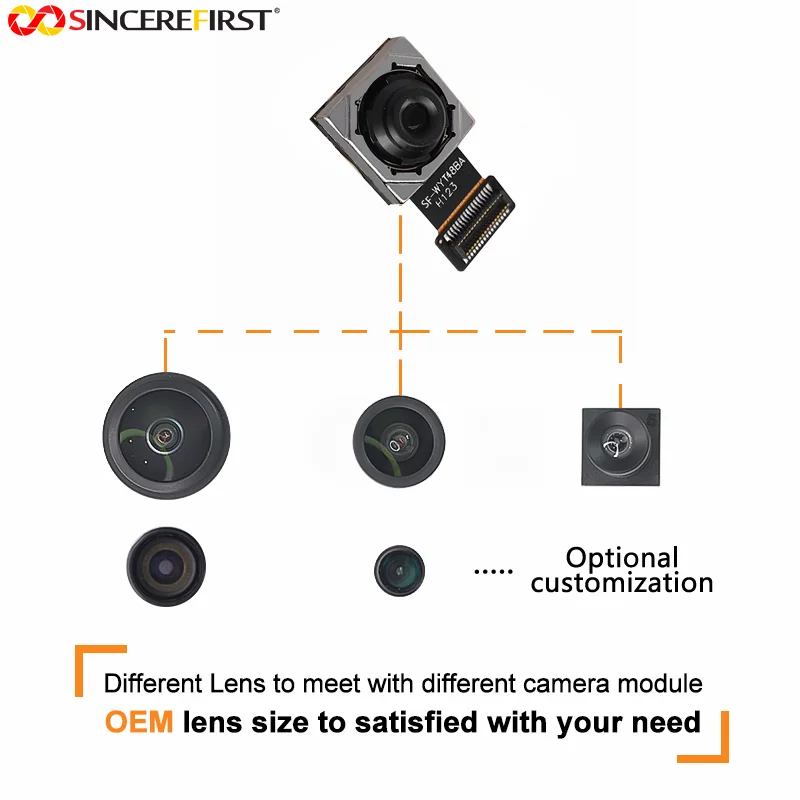 Sincere First FPC Camera Module 48 MP OV48B Sensor MIPI Interface DFOV79 Degrees