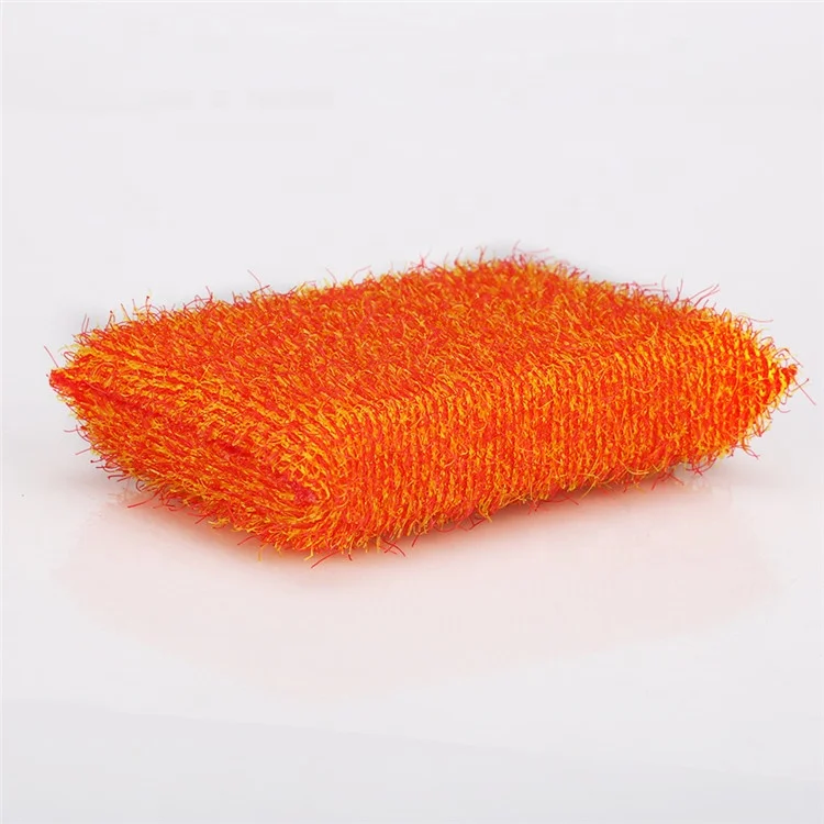 Plastic Mesh Foam Dish Scrub Sponge Printed Cardboard Kitchen Sponge