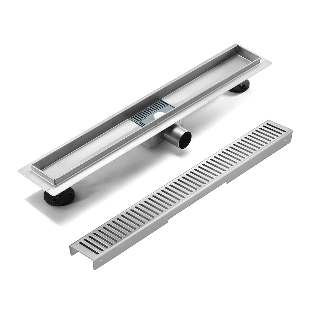 Horizontal Drainage  Floor Drain  Linear Shower Drain 304 Stainless Steel 304 Hotel Bathroom