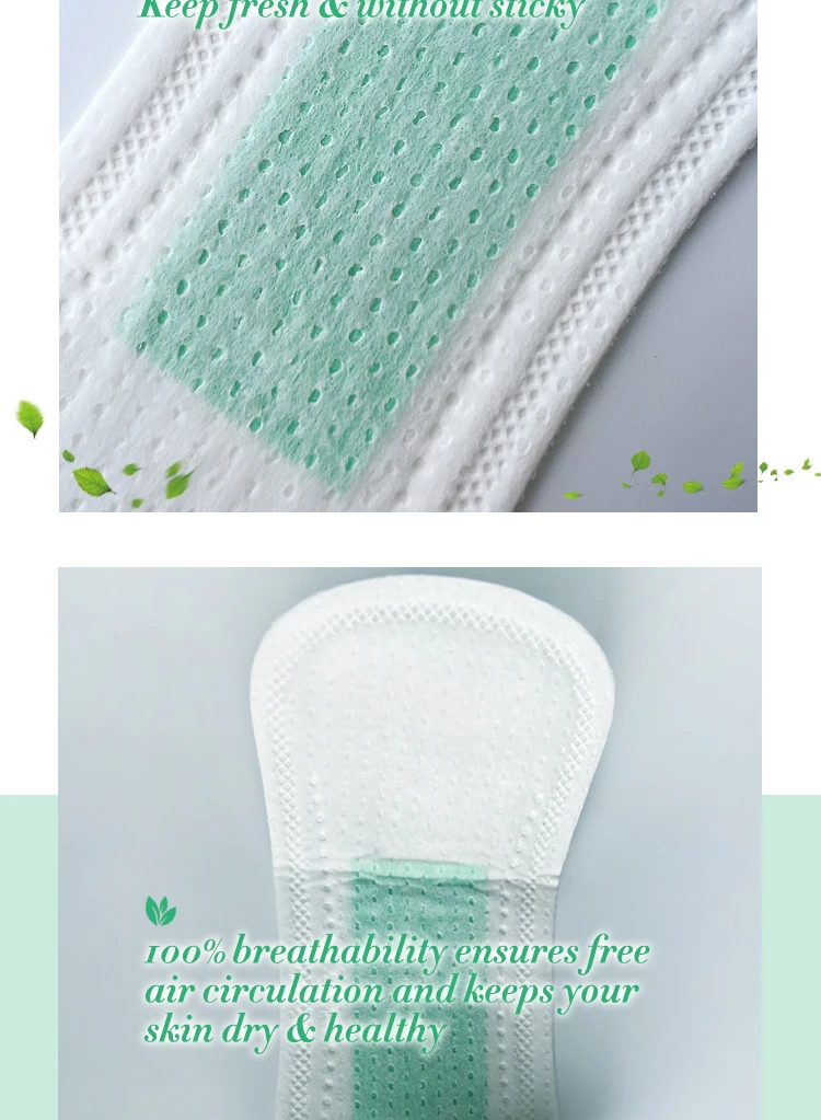 Niceday 155mm Disposable Herbal Panty Liners Thick Pad With Cooling
