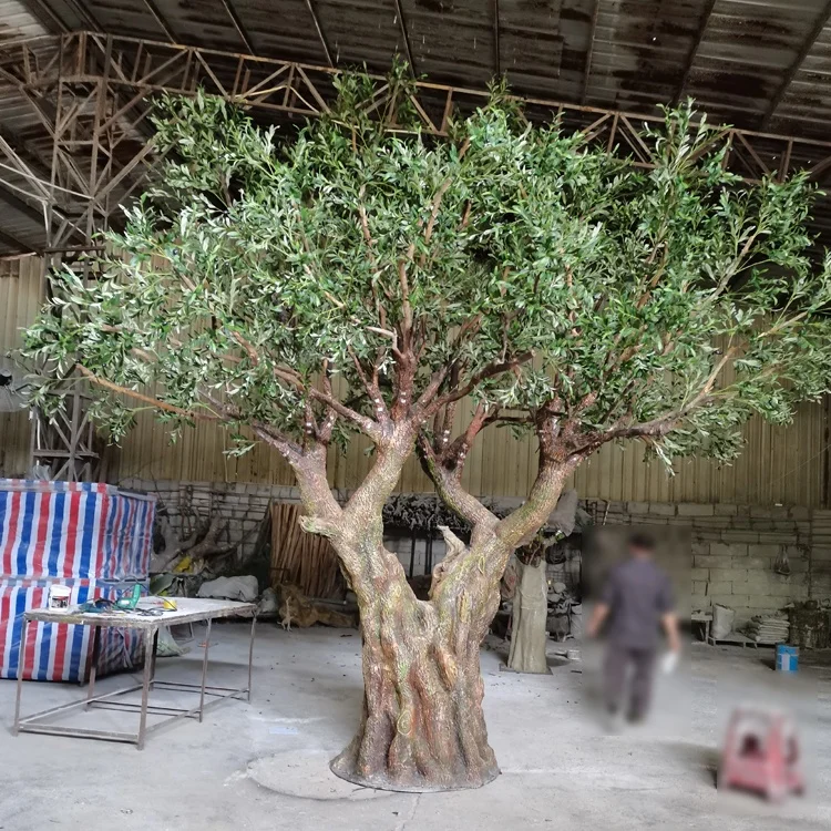 Индивидуальный размер и форма искусственного оливкового дерева для украшения сада