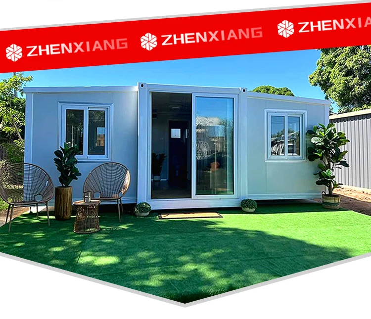Luxury 40ft Double Wing Extension Room Prefab Container Homes