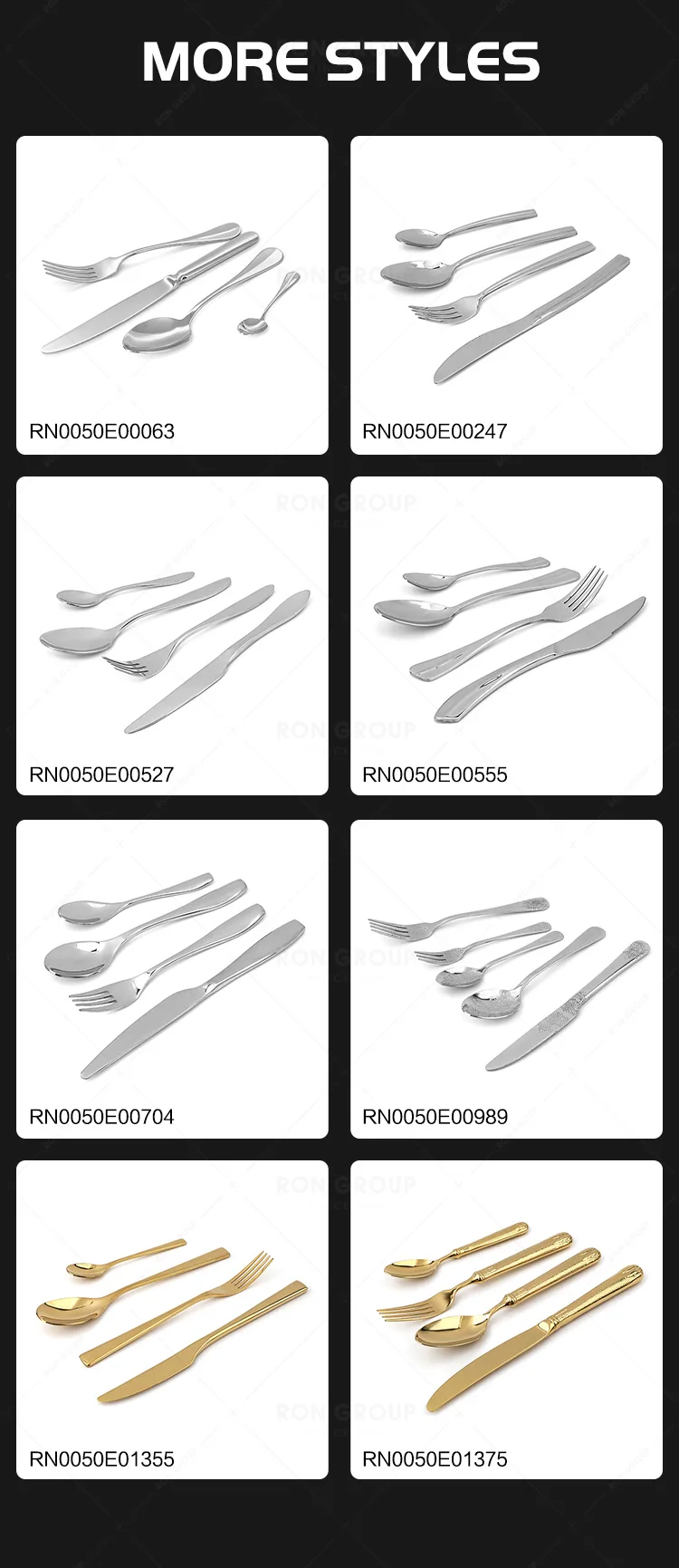 Wholesale High Quality Polished Spoon Fork Luxury Utensil Wedding Flatware Silver Knife Cutlery Set Stainless Steel