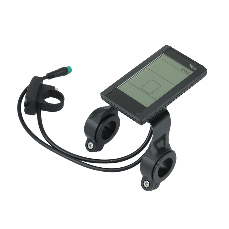 Écran LCD S830 Pour Vélo Électrique 36/48V - Étanche, Affichage Vitesse, Batterie, Distance, Interface SM/5 Broches