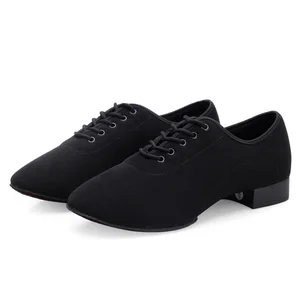 Men's Oxford Modern Dance Shoes Low-Heeled Soft-Soled Ballroom  Training Dancing Shoes