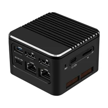 Dual Lan Ultra Small Portable 2.5GbEMicro Firewall Router Intel Alder N100 N200 I3 N305 2xI226V Nics 3x4K Micro Mini PC