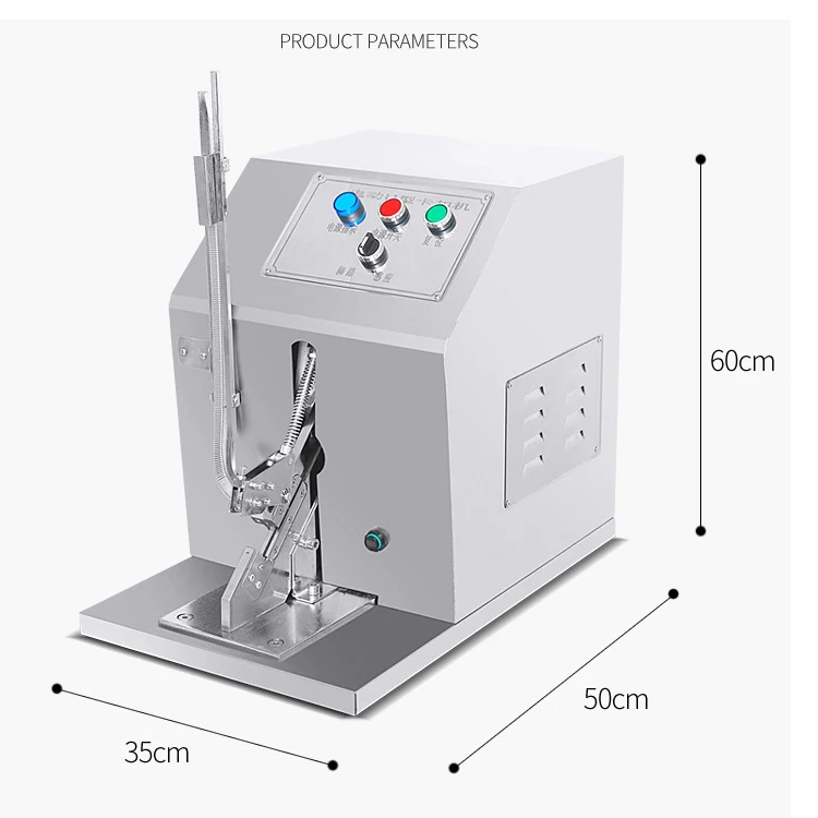 U-Shape Button Ham Sealing Manual Electric Sausage Casing Clipper Clipping Machine Tying Aluminum Clips