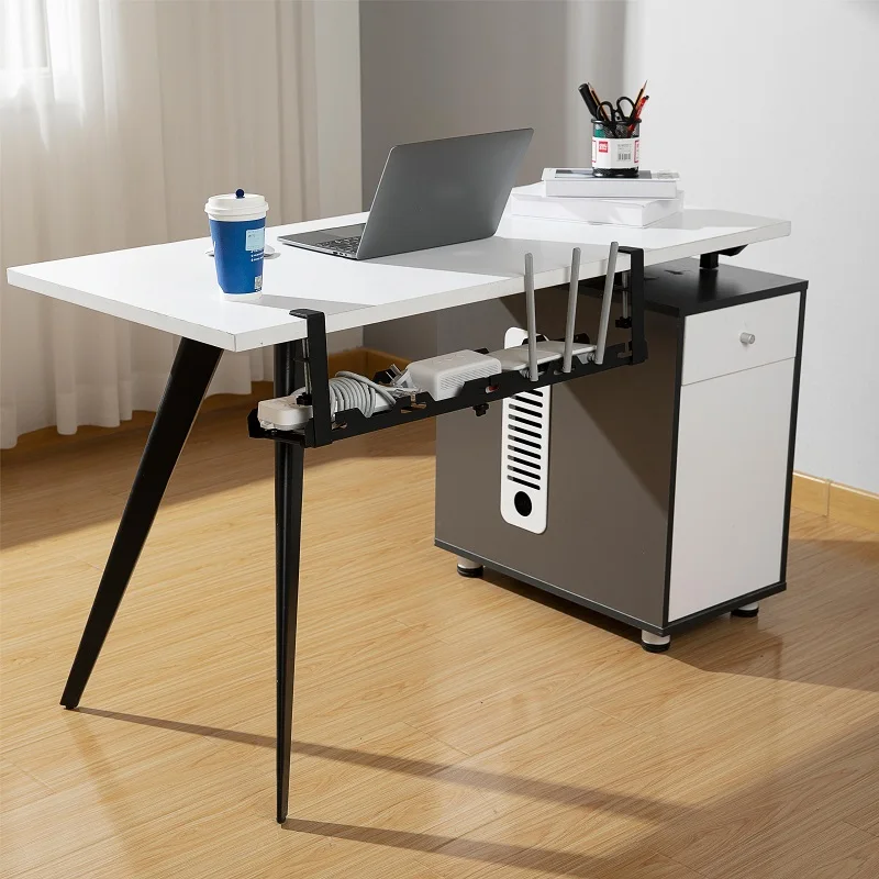 Retractable Design Cable Management Tray Under Desk Office Storage Rack with Cold Rolled Steel