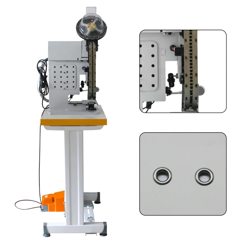Multi-used Electronic Semi-automatic Paper Bag Eyelet Grommet Punching Attaching Machine