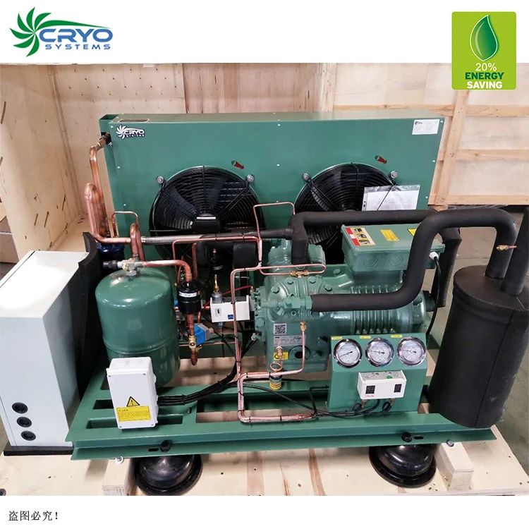 Конденсаторный блок охлаждения 2 hp, конденсаторный блок с воздушным охлаждением, винтовой компрессор, холодильный блок