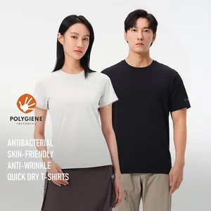 2026 Spring Summer Quick Drying T-Shirts New Outdoor Sports Casual Antibacterial Breathable Round Collar Short Sleeve Shirt