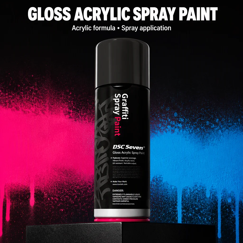 Aerosol Acrylic Anti-Rust Metallic Graffiti Individual Spray Paint Customized Aerosol Spray Paint for Graffiti and Art