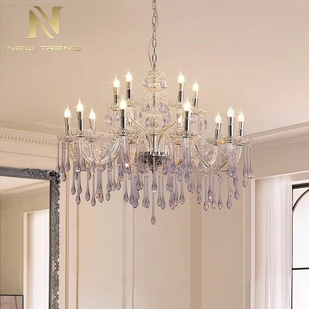 CPL-463 Modern Sculptural Murano Glass Chandelier – Artistic European Style Pendant Light for Villa Dining