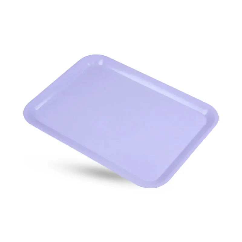 Прямоугольный жесткий пластиковый лоток с принтом под заказ, экологически чистые меламиновые подносы для еды и напитков для домашнего использования