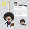 Suit-wearing office worker-curly-haired