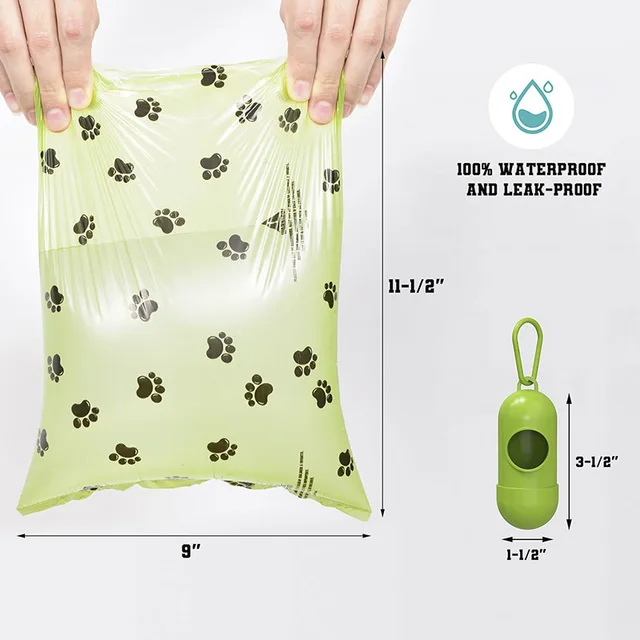 Cross-Border Biodegradable Pet Garbage Bag Fragrant Thickened Rolled Flat Poop Bag for Dogs Sustainable Plastic Material