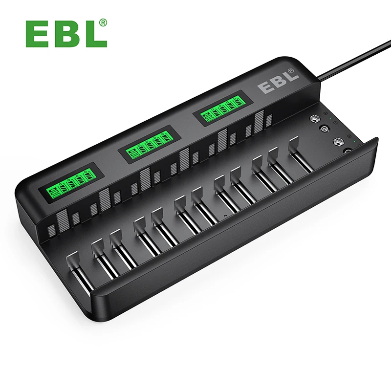 EBL Charger Fast LCD Battery Charger For Power Bank Backup