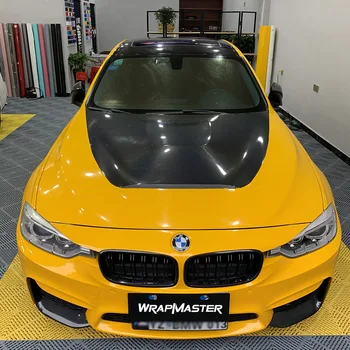 WRAPMASTER Top quality glossy sunflower yellow TPU Fixable Self-healing Colored PPF Paint Protect Film