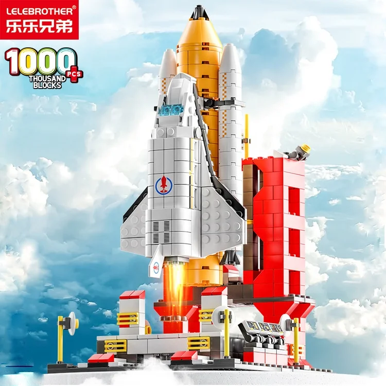 LELE BROTHER 1000PCS Space Shuttle Building Blocks DIY Toy