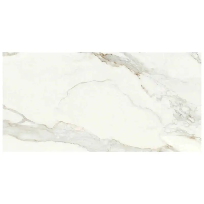 Marble Look Carrara White Floor Tiles 10mm Thickness Hotel Bedroom
