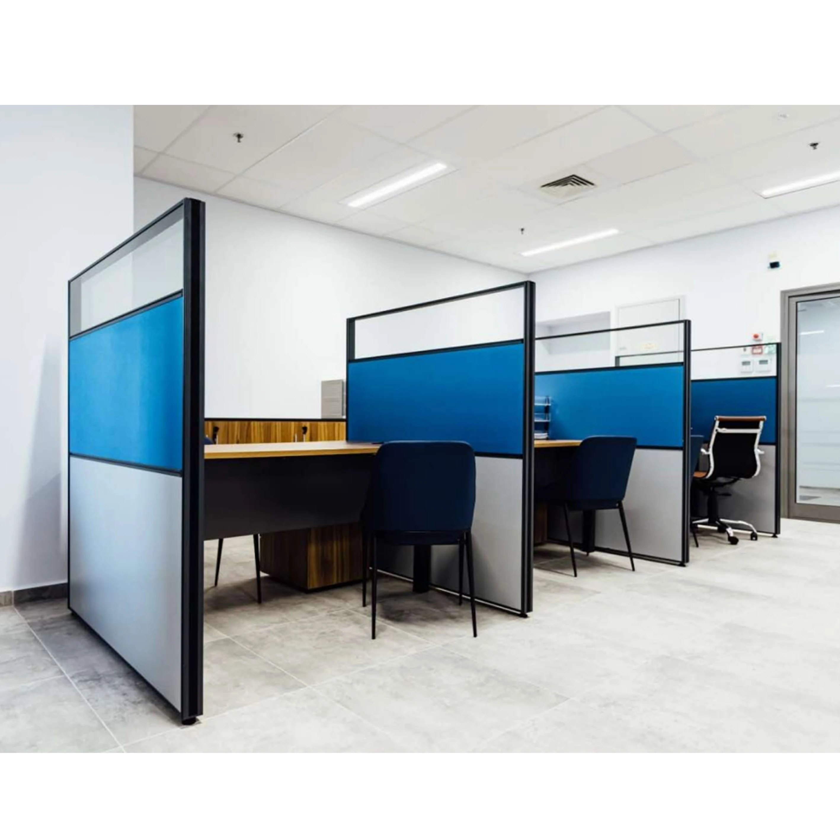 Modern Half Height Cubicle Office Partition Modular Single Desk  2 4 6 Person Workstation Executive Movable Office Workstation