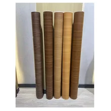 DUUEIHHUER Self-Adhesive Vinyl PVC Wallpaper Matte Wood Grain Embossed Decorative Film Home Kitchen Furniture Decoration Free
