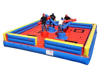 Ensemble De Jeu De Gladiateur Gonflable – Kit De Combat Outdoor Pour Adultes Et Enfants, Avec 2 Bâtons Et 2 Tapis, Idéal Pour Anniversaires Et Fêtes