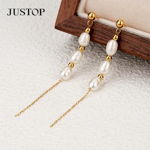 Wholesale Custom PVD 18K 24K Gold Natural Pearl Shell Freshwater Earrings Bracelet Fashion Jewelry Saturn Pearl Necklace
