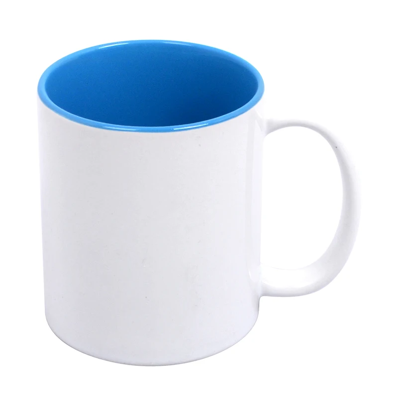 Mecolour 11oz Sublimation Mugs Inner Color Ceramic Coffee Mug with Elegant Designs