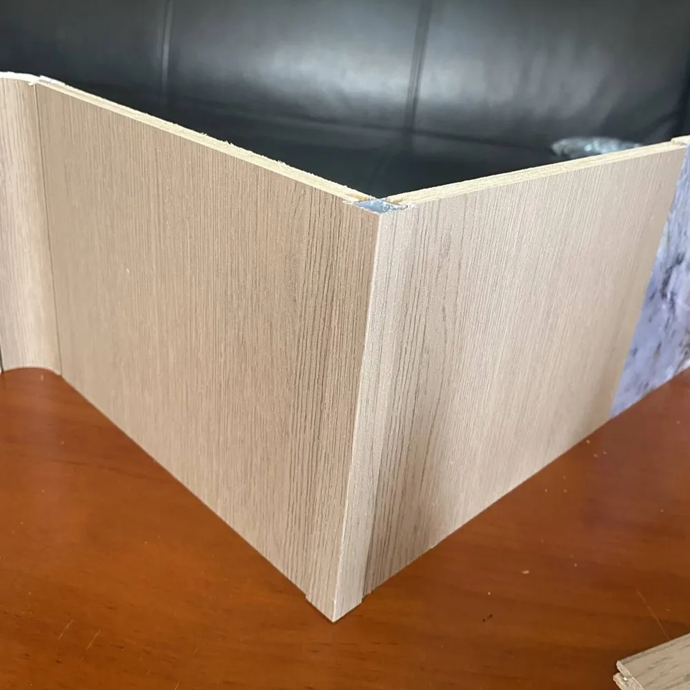 Flexible Grooved Half Round Wall Panel Wood Decorative Curved Wall