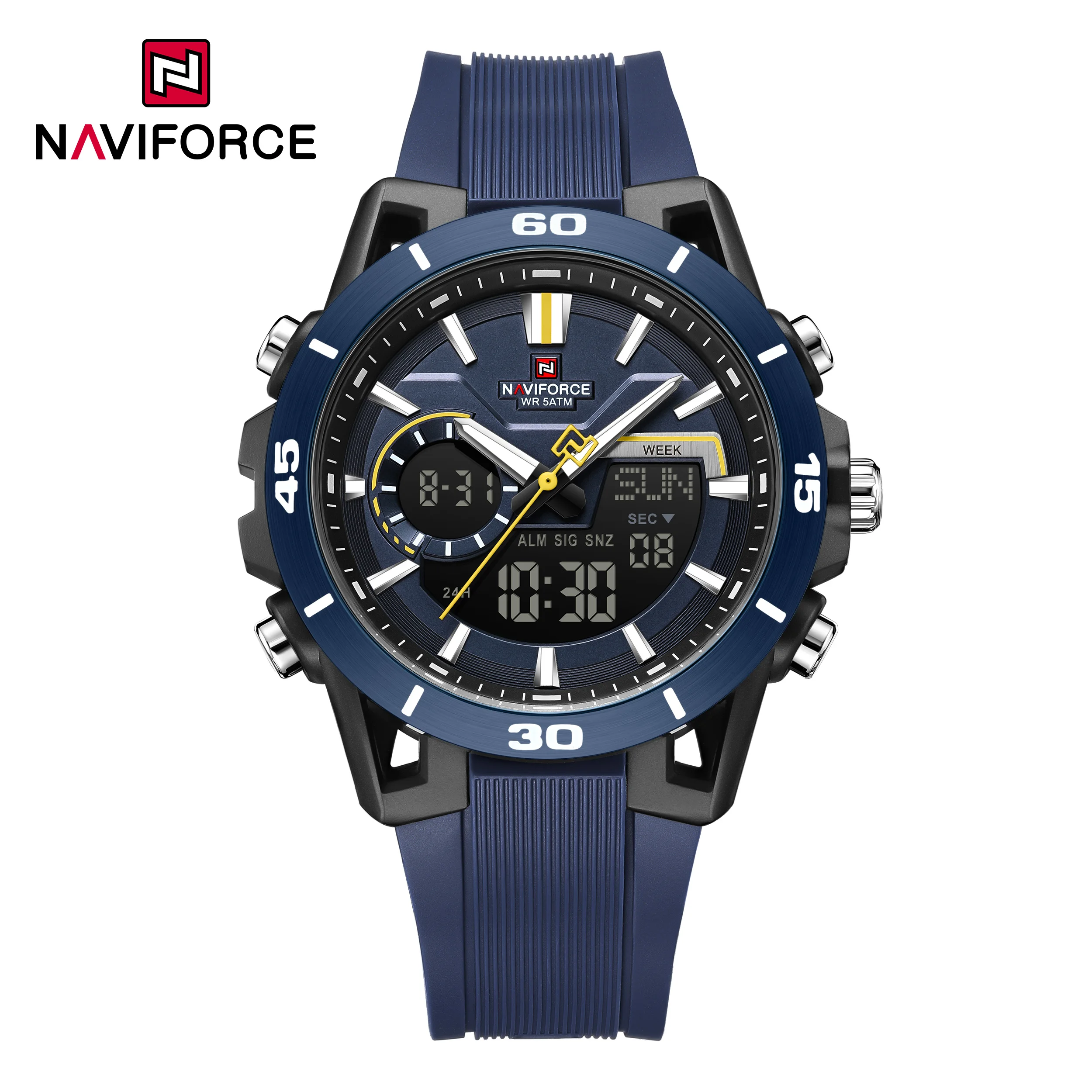NAVIFORCE 7135 Men's Dual Display Sports Watch