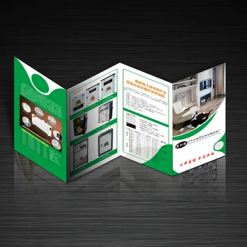 Custom Printed Tri-Fold Flyers Brochures Leaflets in China Manual Model Printed on Cardboard Kraft Paper Coated Paper Materials