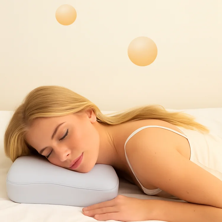 Ergonomic Orthopedic Contour Memory Foam Cervical Pillow for Side Back Stomach Sleepers Offers Neck Pain Relief