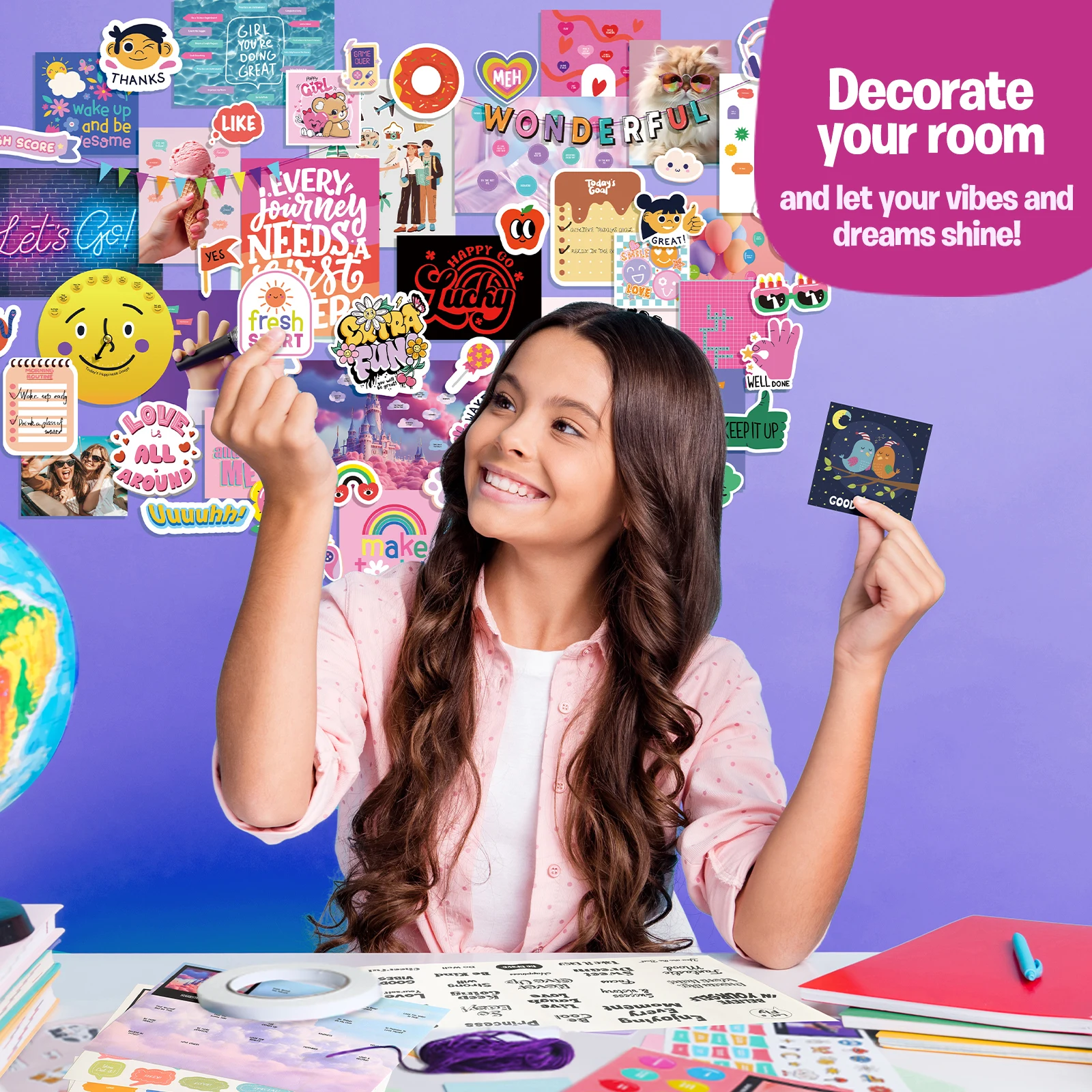 1000 in 1 Children Drawing Toy DIY Wall Collage Making Arts Paper Crafts Educational Toys
