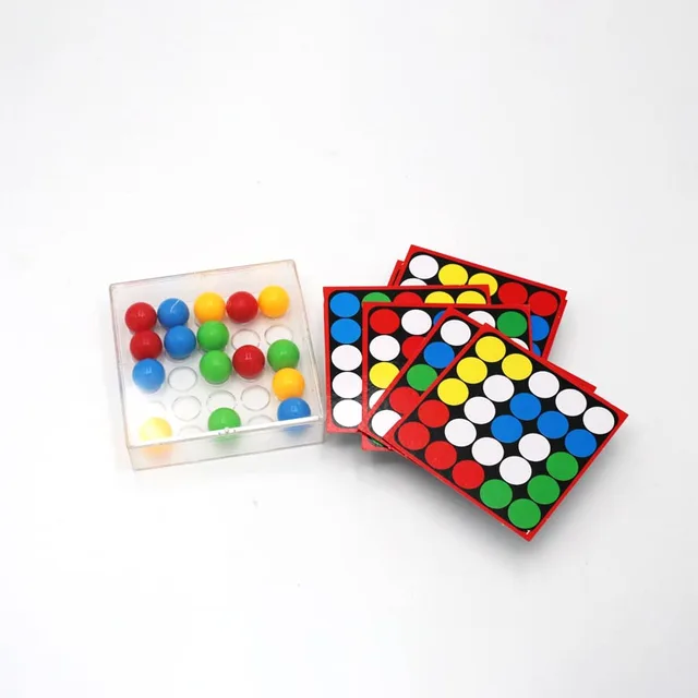 Plastic Finger Ball Rolling Game Kids Early Education Color Cognition Toy Parent-child Interactive Family Desk Game