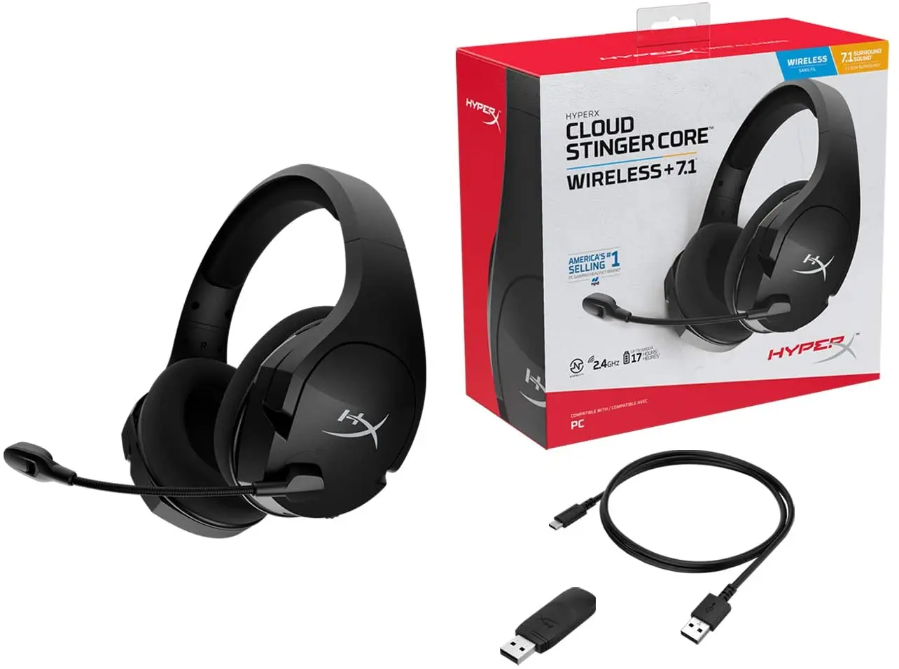 HyperX Cloud Stinger Core Wireless Gaming Headset - 7.1 Surround