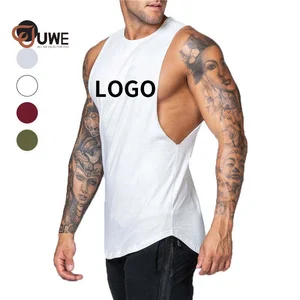 Mens Quick Dry Tank Top Vest Sleeveless Sportswear Bodybuilding Singlets Fitness Mens Gym T-shirt