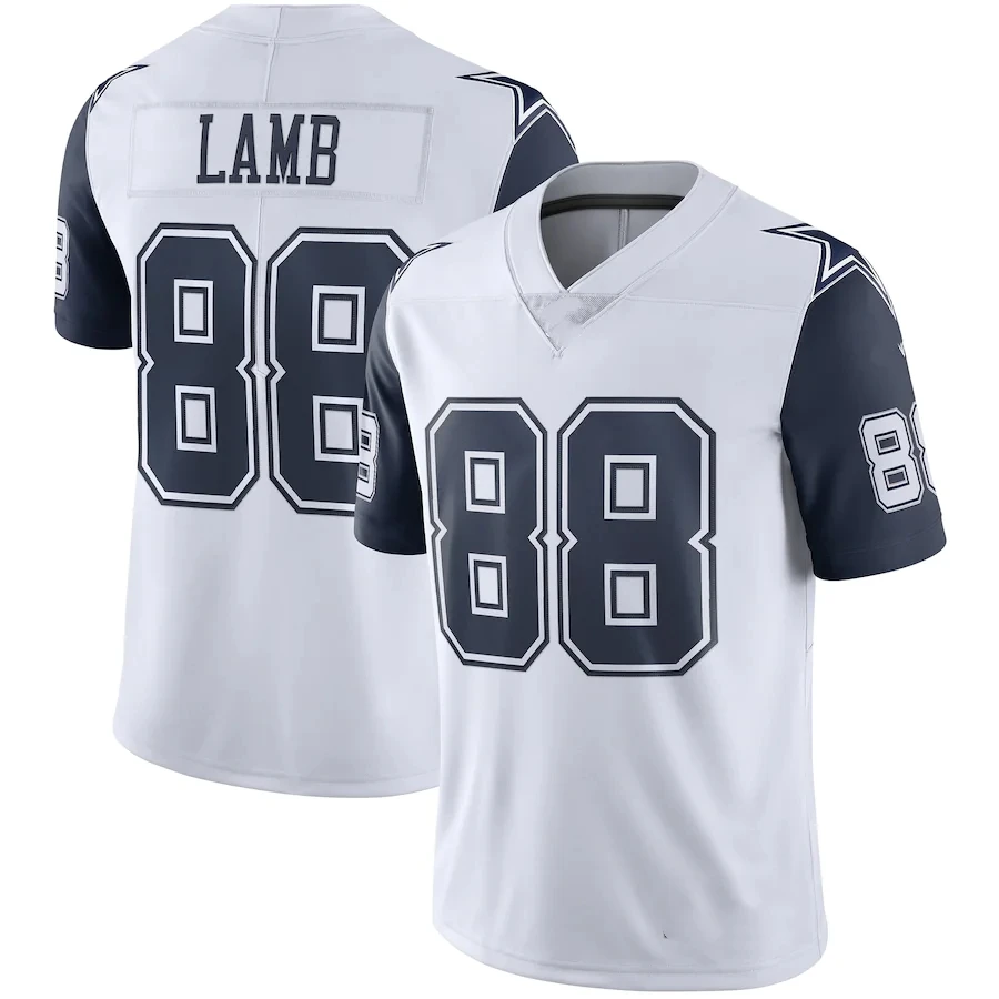 Wholesale Hot Sale Dallas City Stitched American Football Jersey Men's S  White Team #88 Ceedee Lamb #11 Parsons 4 Prescott From m.